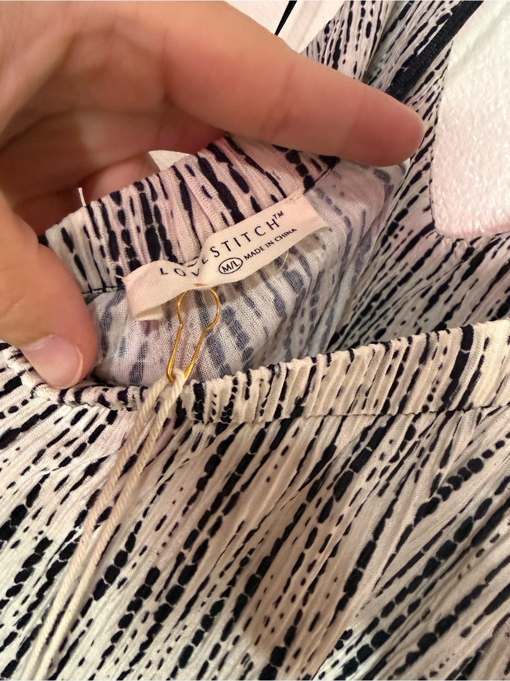LOVESTITCH Mindy Backless Maxi Dress Skye Dawn Zebra Print Sz M/L - Picture 8 of 10